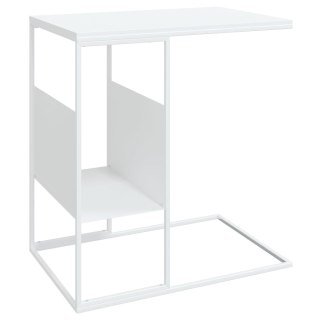Stolik boczny, biały, 55x36x59,5 cm, materiał drewnopochodny