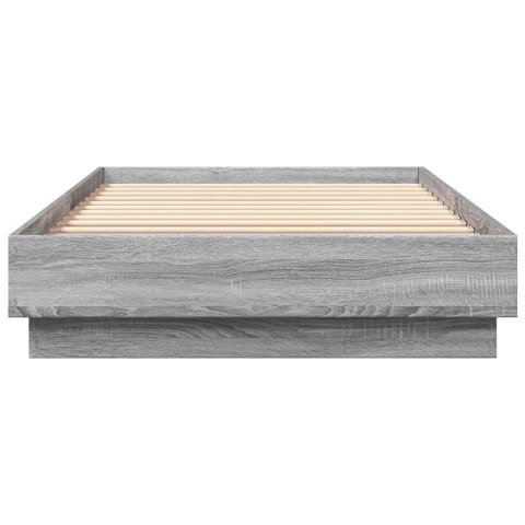 Rama łóżka, szary dąb sonoma, 90x200cm, materiał drewnopochodny