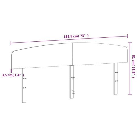 Wezgłowie do łóżka, woskowy brąz, 180 cm, lite drewno sosnowe