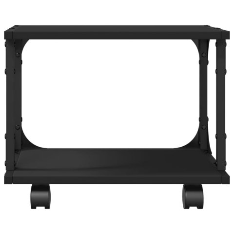 Stojak pod drukarkę, 2-poziomowy, czarny, 41x28x33,5 cm