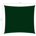 Żagiel przeciwsłoneczny, tkanina Oxford, kwadrat, 4x4 m, zieleń