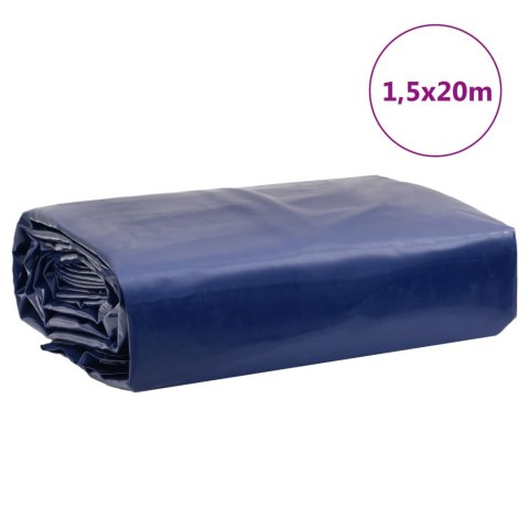 Plandeka, niebieska, 1,5x20 m, 600 g/m²