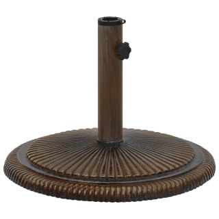  Podstawa pod parasol, brązowa, 45x45x30 cm, żeliwo