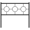  Metalowe wezgłowie, czarne, 100 cm