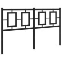  Metalowe wezgłowie, czarne, 135 cm