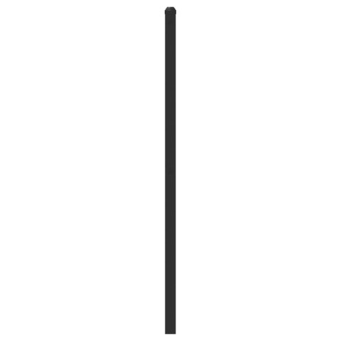  Metalowe wezgłowie, czarne, 75 cm