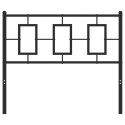  Metalowe wezgłowie, czarne, 100 cm