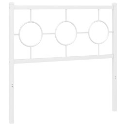  Metalowe wezgłowie, białe, 90 cm