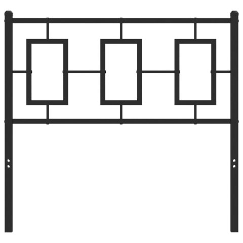  Metalowe wezgłowie, czarne, 90 cm