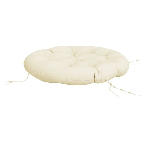  Okrągła poduszka, kremowa, Ø 100 x11 cm, tkanina Oxford