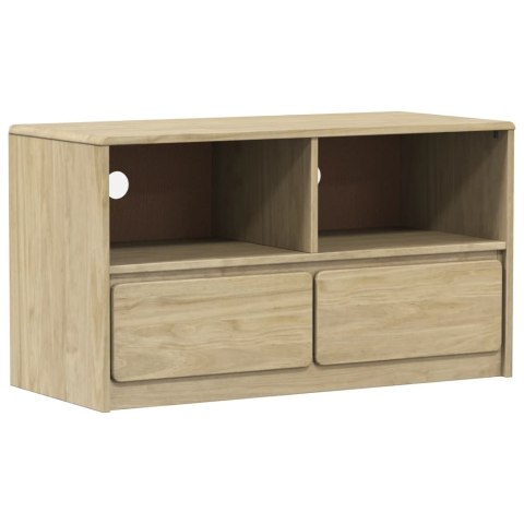  Szafka pod TV SAUDA, kolor dębu, 99x43x55 cm, drewno sosnowe