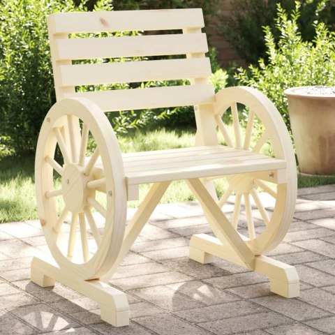  Krzesła ogrodowe, 2 szt., 58x58x78,5 cm, lite drewno jodłowe