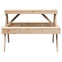  Stół piknikowy, 105x134x75 cm, lite drewno sosnowe