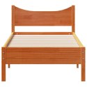  Rama łóżka, woskowy brąz, 90x200 cm, lite drewno sosnowe