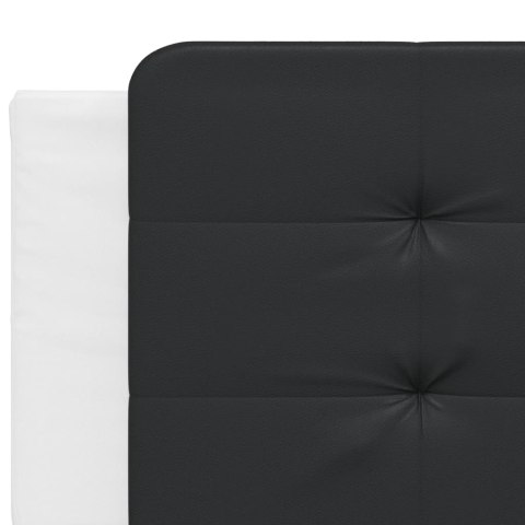  Poduszka na wezgłowie, czarno-biała, 200 cm, sztuczna skóra