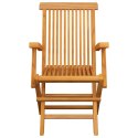  Krzesła ogrodowe, poduszki taupe, 6 szt., drewno tekowe