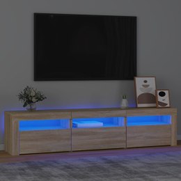  Szafka pod TV z oświetleniem LED, dąb sonoma, 180x35x40 cm