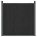  Panel ogrodzeniowy, szary, 526x186 cm, WPC