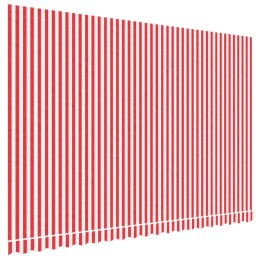  Tkanina na wymianę do markizy, czerwono-białe paski, 4,5x3 m