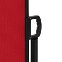  Zwijana markiza boczna na taras, czerwona, 180 x 600 cm