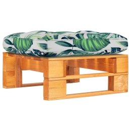  Ogrodowy stołek z palet, impregnowane na brązowo drewno sosnowe