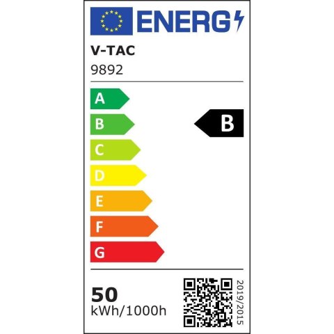 Projektor LED V-TAC 50W 185Lm/W SAMSUNG CHIP Czarny VT-4456 4000K 9250lm