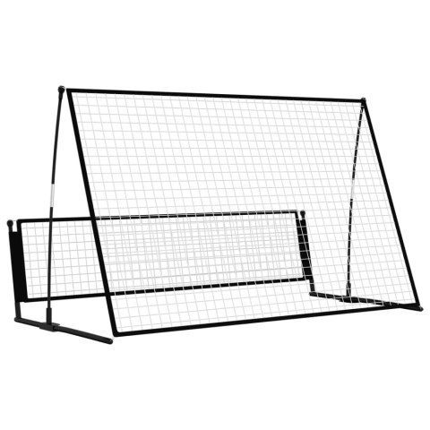  Rebounder do piłki nożnej 2-w-1, 202x104x120 cm, stal