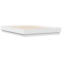  Rama łóżka, biała, 140x190 cm, materiał drewnopochodny