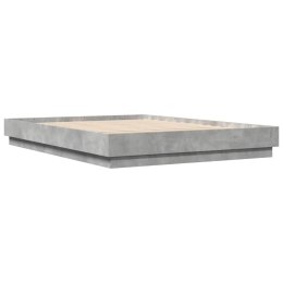  Rama łóżka, szarość betonu, 160x200 cm, materiał drewnopochodny