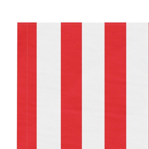  Tkanina na wymianę do markizy, czerwono-białe paski, 5x3 m