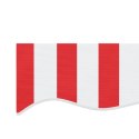 Tkanina na wymianę do markizy, czerwono-białe paski, 6x3 m