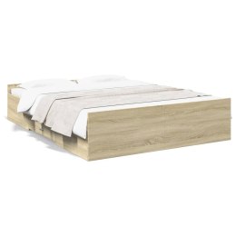  Rama łóżka z szufladami, dąb sonoma, 150x200 cm