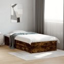  Rama łóżka z szufladami, przydymiony dąb, 100x200 cm