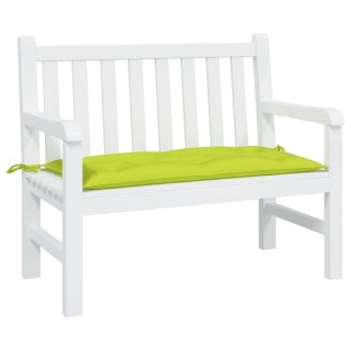  Poduszka na ławkę ogrodową, jasnozielona 100x50x7 cm, tkanina