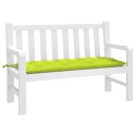  Poduszka na ławkę ogrodową, jasnozielona 120x50x7 cm, tkanina