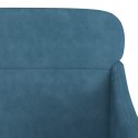  Fotel, niebieski, 63x76x80 cm, obity aksamitem