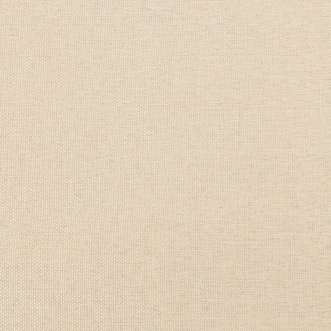  Zagłówek uszak, kremowy, 203x23x118/128 cm, tkanina