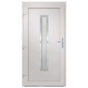  Drzwi wejściowe, antracytowe, 108x200 cm, PVC