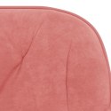  Obrotowe krzesło biurowe, różowe, tapicerowane aksamitem