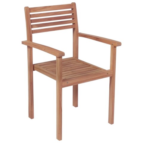  Krzesła ogrodowe, 2 szt., czarne poduszki, lite drewno tekowe