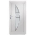  Drzwi wejściowe, białe, 98x200 cm, PVC
