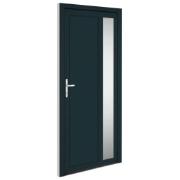  Drzwi wejściowe, antracytowe, 98x208 cm, PVC