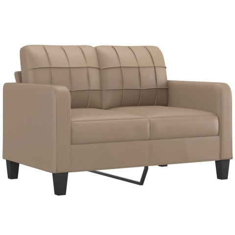  2-osobowa sofa, kolor cappuccino, 120 cm, sztuczna skóra