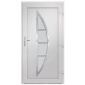  Drzwi zewnętrzne, białe, 98x190 cm, PVC