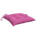  Poduszki na krzesła, 2 szt., różowe, 50x50x7 cm, tkanina