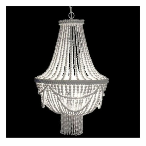 Lampa Sufitowa DKD Home Decor Biały Metal Drewno MDF 40 W 220 V 50 x 50 x 128 cm