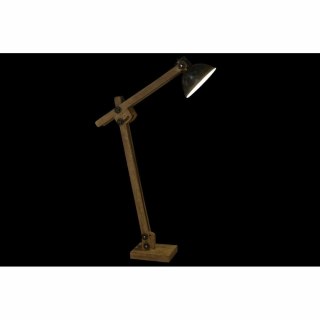 Lampa Stojąca DKD Home Decor 30 x 87 x 153 cm Naturalny Czarny Metal Drewno Żelazo 220 V 25 W