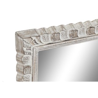 Lustro ścienne DKD Home Decor 8424001849895 Biały Naturalny Szkło Drewno mango Drewno MDF Indianin Wytrawianie 178 x 6 x 52 cm