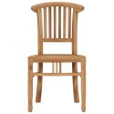  Krzesła ogrodowe, 2 szt., lite drewno tekowe