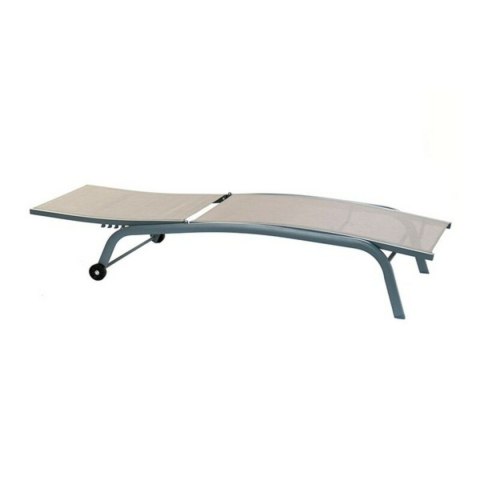 Zasklená veranda DKD Home Decor Z kółkami Szary PVC Aluminium (187,5 x 64 x 97 cm)